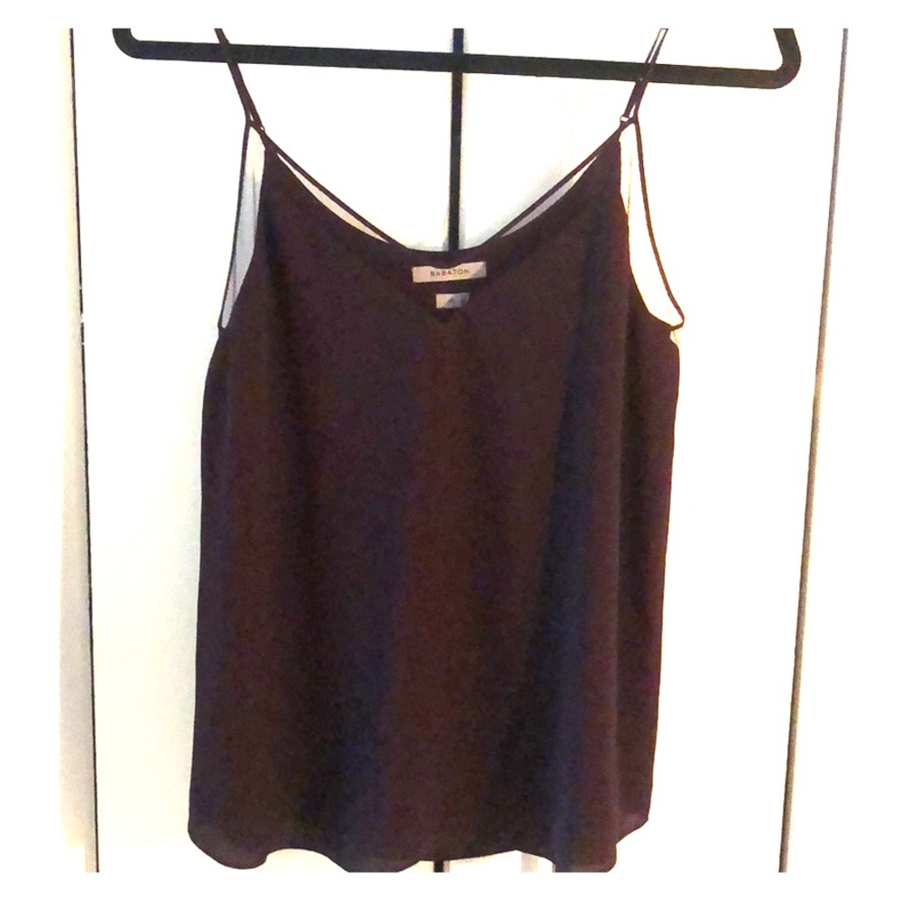 Merlot-colored blouse